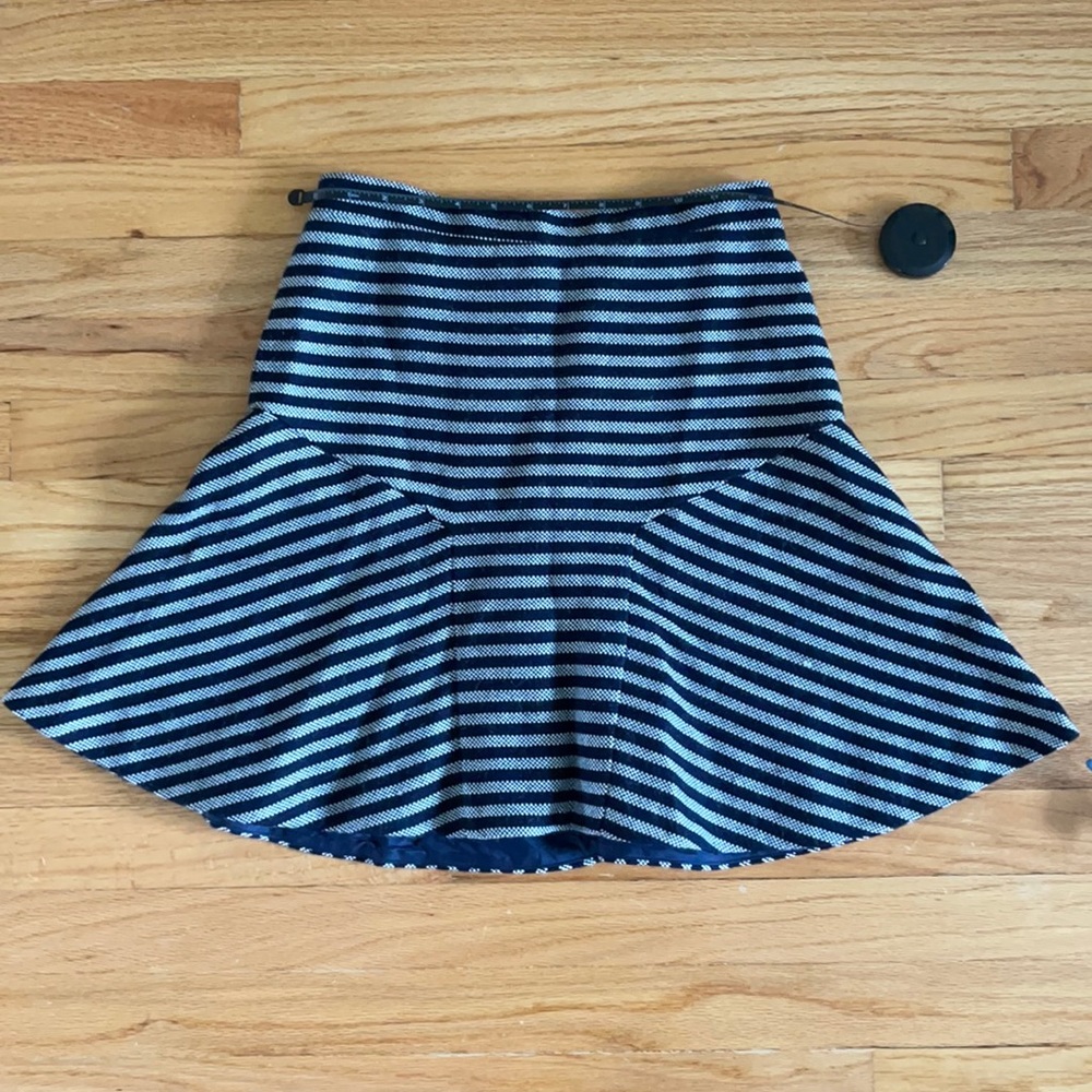 Think striped high waist skirt